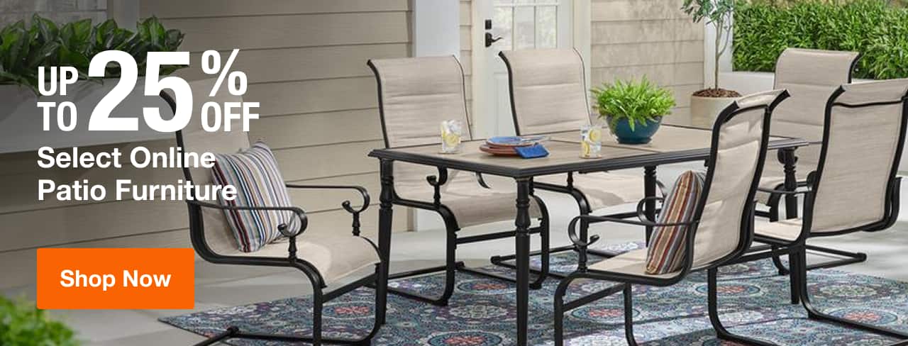 UP TO 25% OFF Select Online Patio Furniture