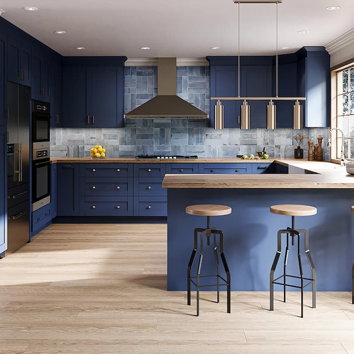 Blue Cabinets