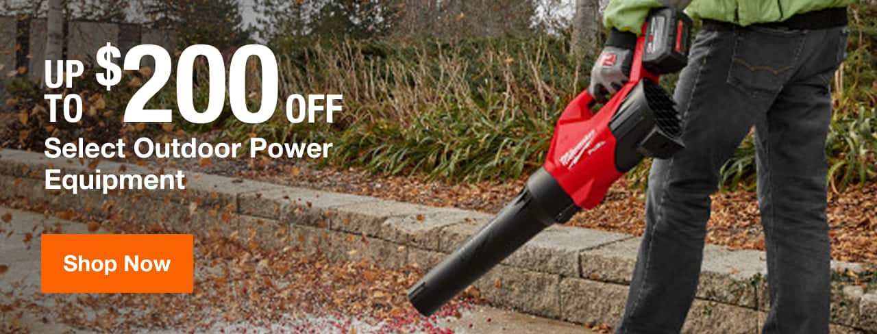 UP TO $200 OFF Select Outdoor Power Equipment