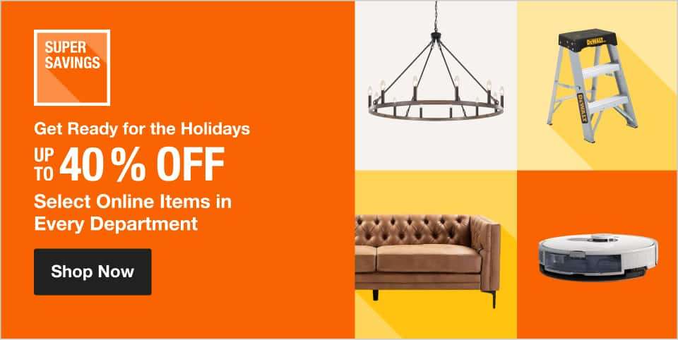 Get Ready for the Holidays UP TO 40% OFF Select Online Items in Every Department