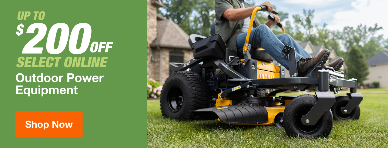 UP TO $200 OFF Select Online Outdoor Power Equipment