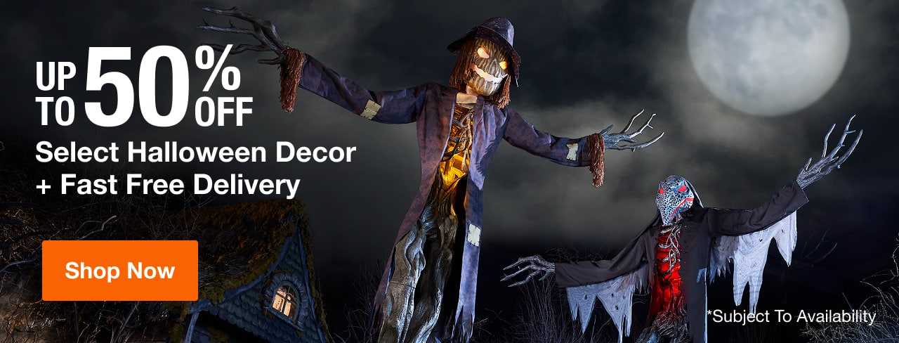 UP TO 50% OFF Select Halloween Decor + Fast Free Delivery *Subject to availability
