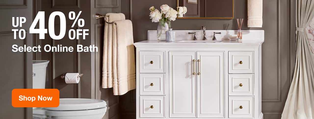 Up to 40% Off Select Online Bath