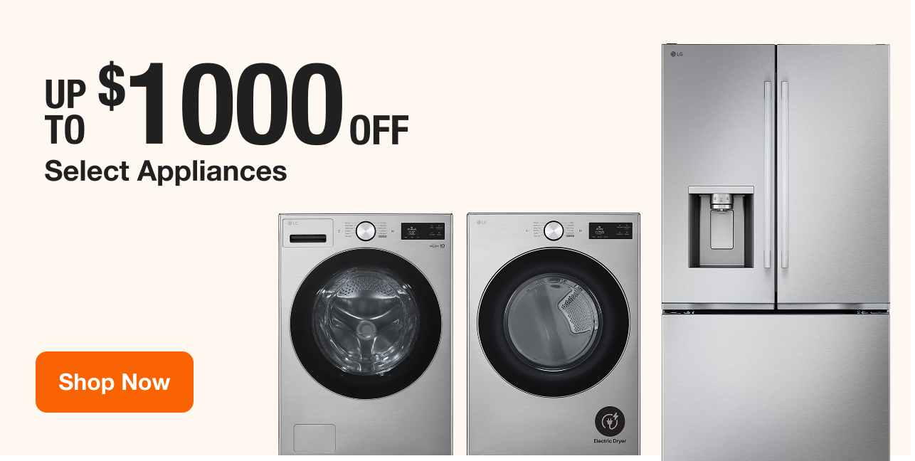 UP TO $1000 OFF Select Appliances