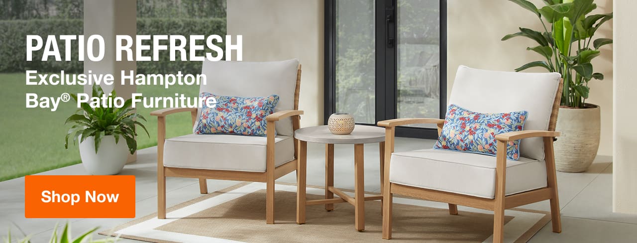 PATIO REFRESH Exclusive Hampton Bay® Patio Furniture