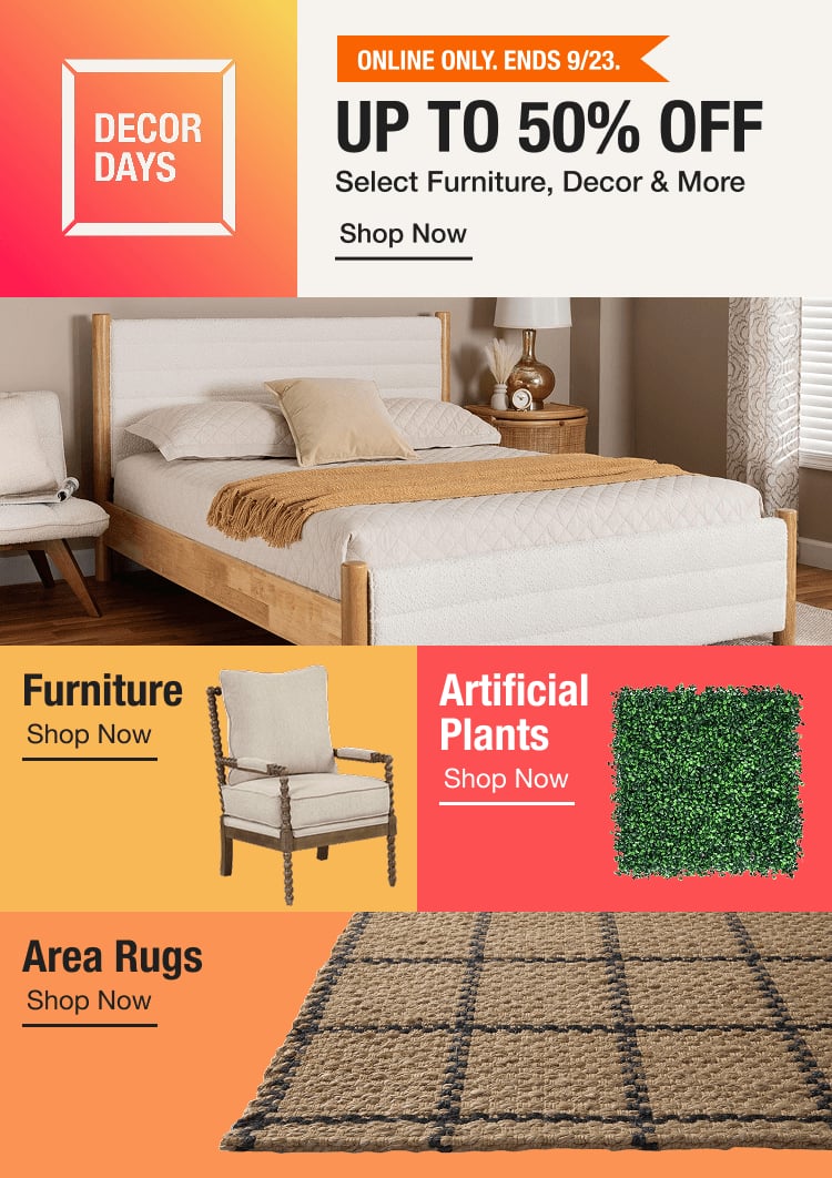 17September26 - Decor Days Home Decor Hero