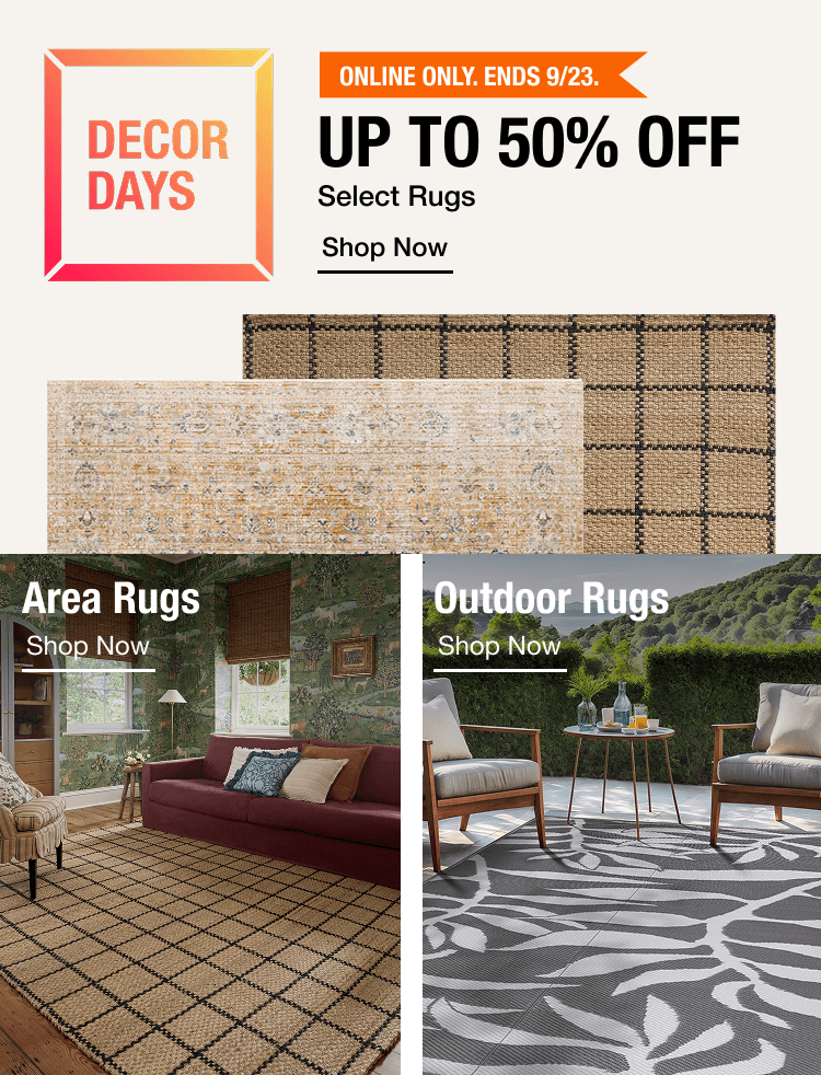 17September26 - Decor Days Rugs Hero