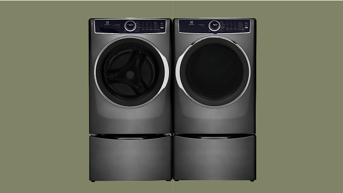 Electrolux Titanium Finish Washer & Dryer Set Electrolux Titanium Finish Washer & Dryer Set