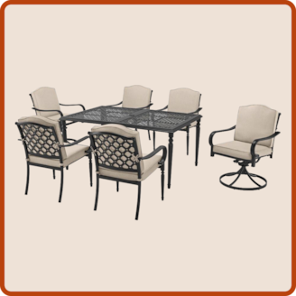 $398 Hampton Bay® Outdoor Dining Set - Was $549 
