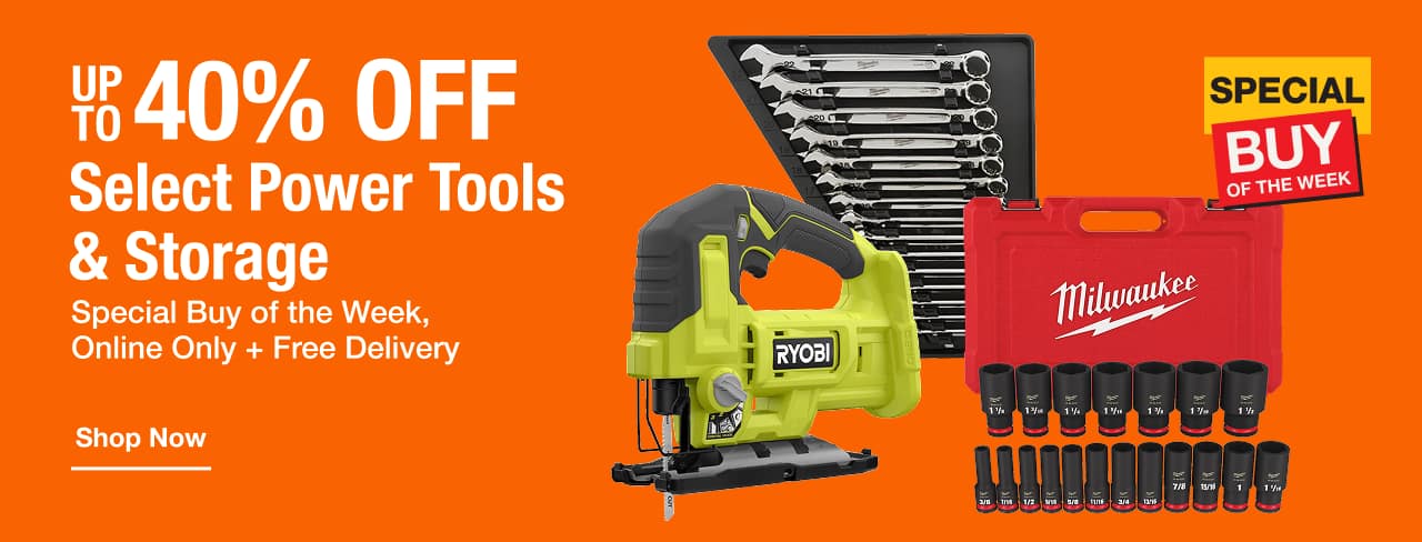 UP TO 40% OFF Select Power Tools & Storage - Special Buy of the Week, Online Only + Free Delivery