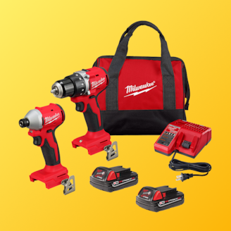 $499 Milwaukee® M18™ 18V Compact 7-Tool 3.0Ah Kit. Was $999 