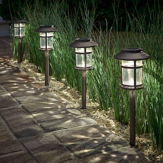 $14.97 Exclusive Hampton Bay® Solar LED Path Lights