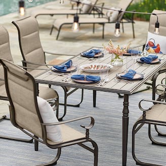 $499 Exclusive Hampton Bay Glenridge Falls 7 pc. Patio Dining Set - Was $689 