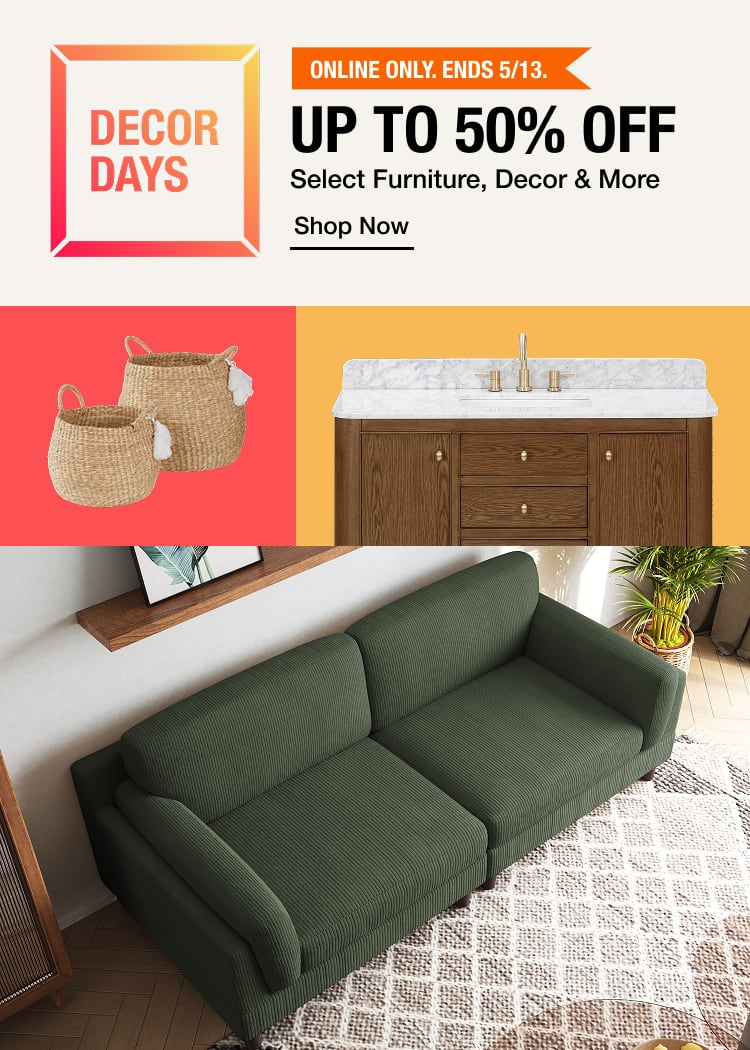 Up To 50% Off Home Decor