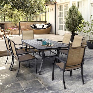 $421 Nuu Garden 7 pc. Patio Dining Set. Was $730.
