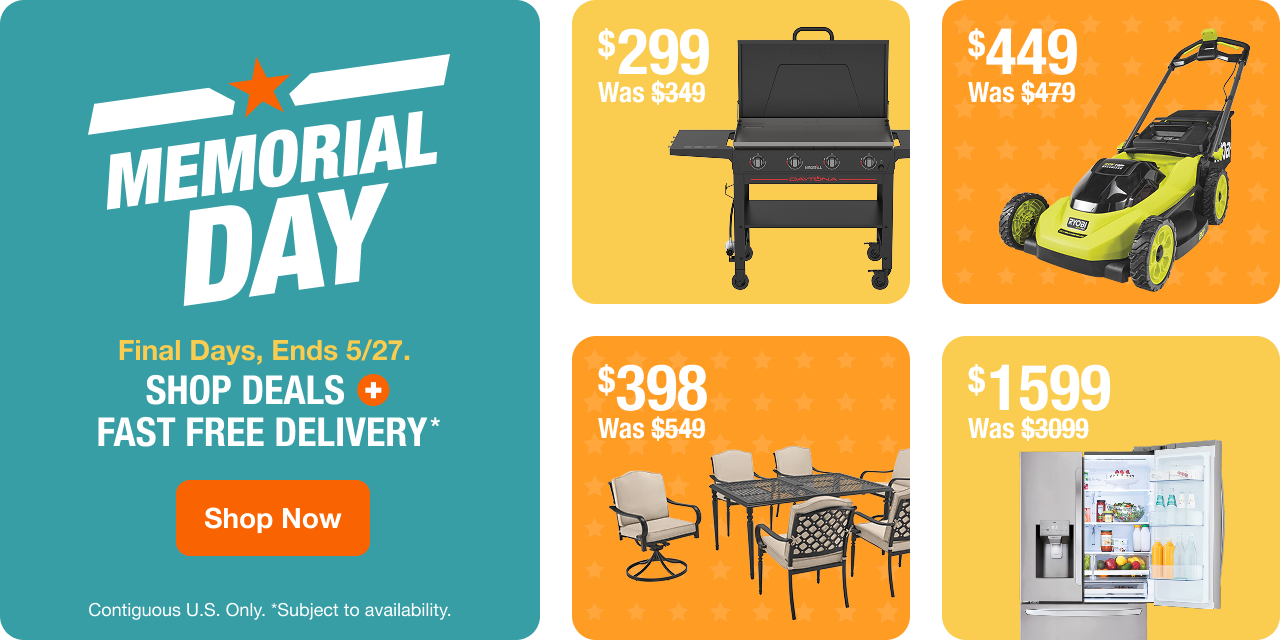 SHOP DEALS + Fast Free Delivery* Contiguous U.S. Only. *Subject to availability