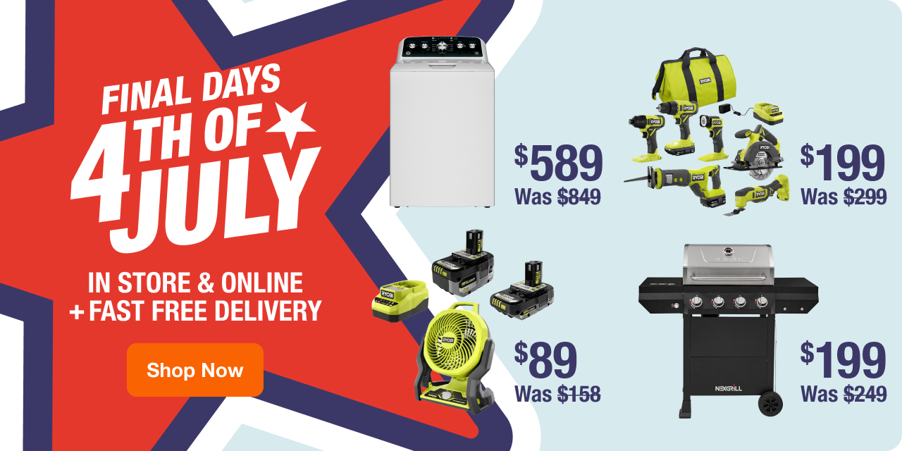Final Days - 4TH OF JULY -  In Store & Online + Fast Free Delivery