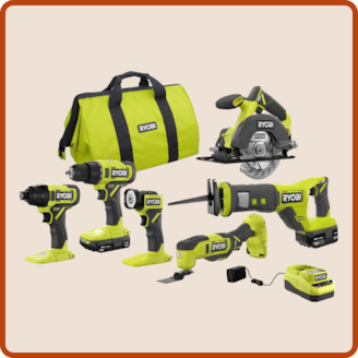 Was $299 $199 Ryobi® Tool Kit