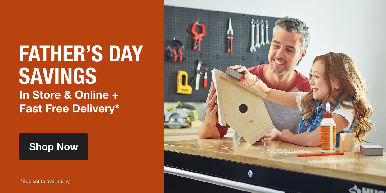 FATHER'S DAY SAVINGS In Stores & Online + Fast Free Delivery* *Subject to Availability