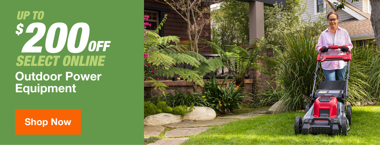 UP TO $200 OFF Select Online Outdoor Power Equipment