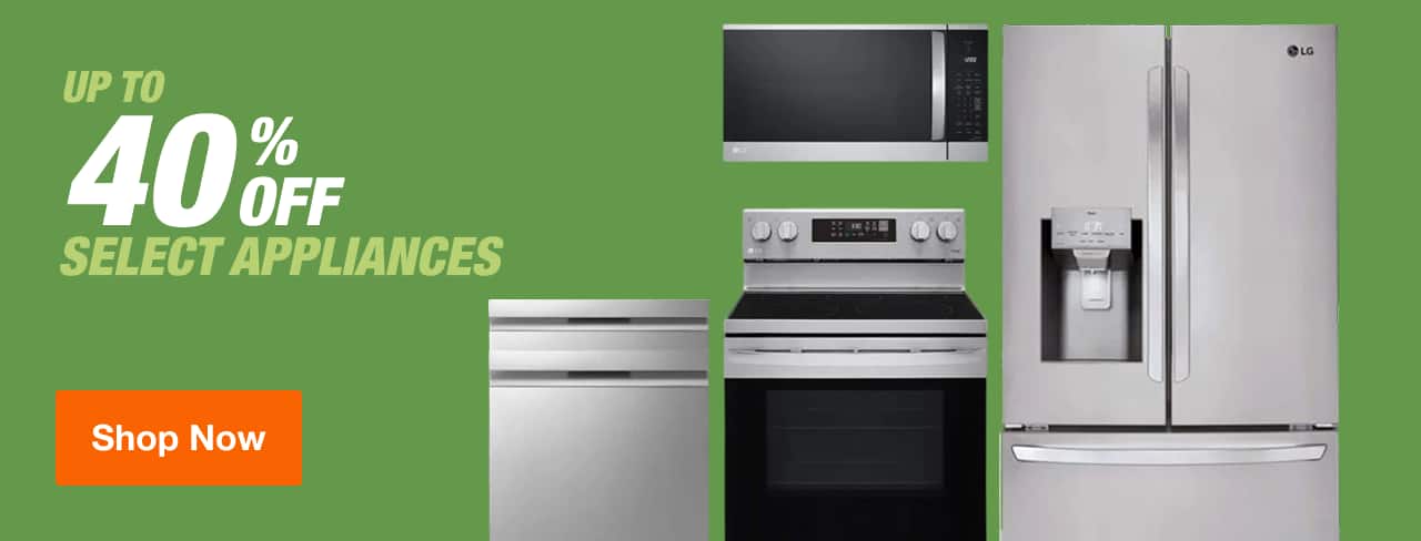 UP TO 40% OFF Select Appliances