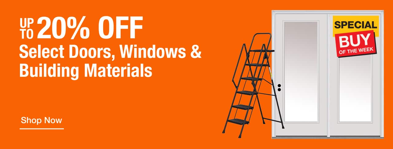 UP TO 20% OFF Select Online Doors, Windows & Building Materials