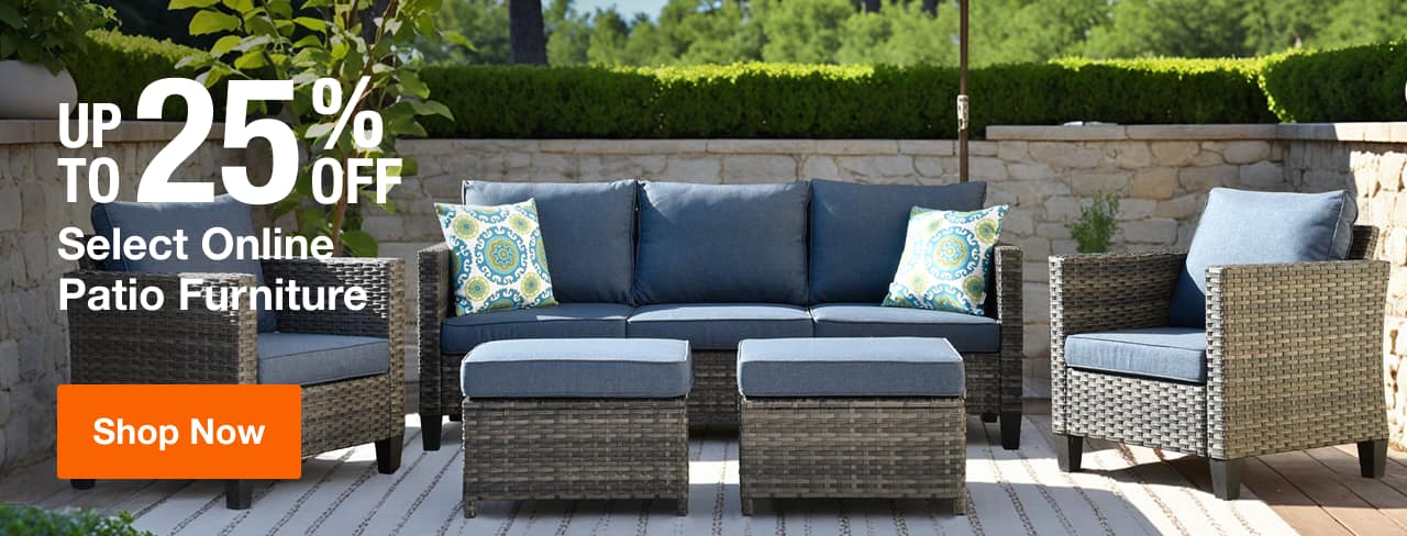 UP TO 25% OFF Select Online Patio Furniture
